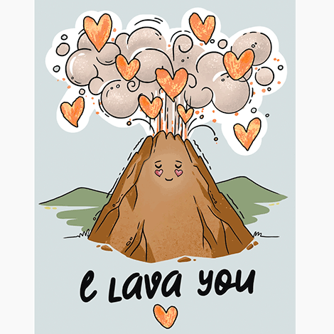 I Lava You Valentine eCard